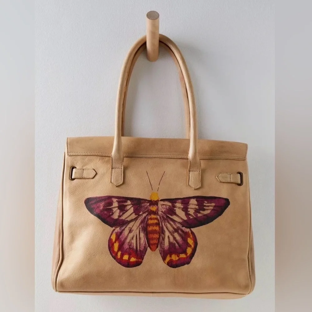 New🌟We the Free Sol Painted Leather Tote Bag